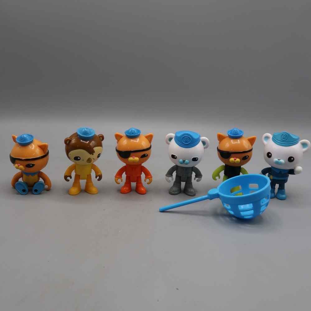 Octonauts Mattel Figure Lot of 6 Toys Kwazii Shellington